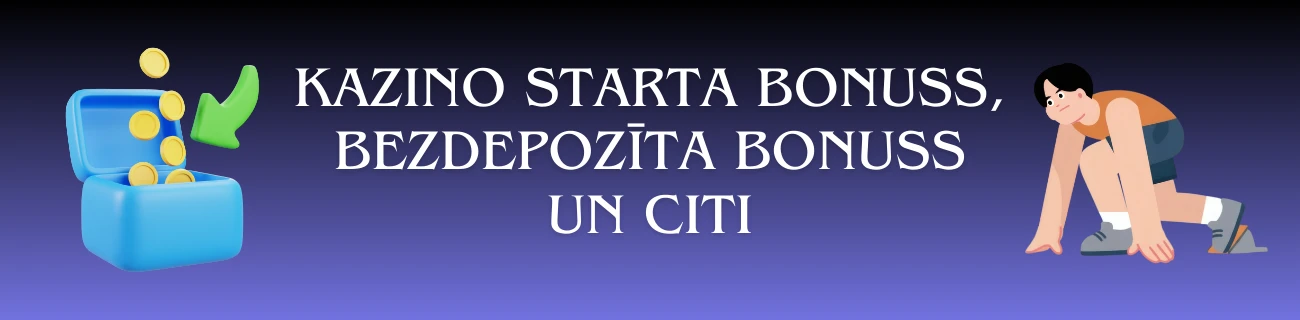 kazino starta bonuss, bezdepozīta bonuss